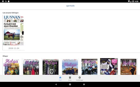 Ljusnan e-tidning screenshot 5