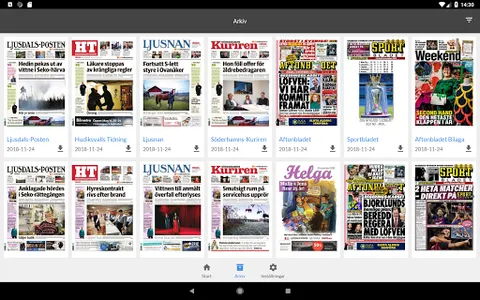 Ljusnan e-tidning screenshot 6