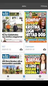VLT e-tidning screenshot 1