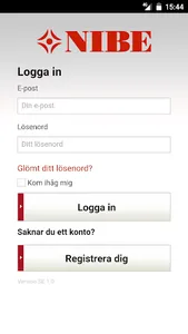 NIBE Produktregistrering screenshot 0