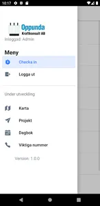 Projektkontroll screenshot 1