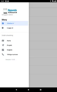 Projektkontroll screenshot 3