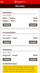 Trafikinfo Färjerederiet screenshot 0
