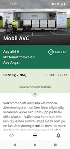Vallentuna avfallsapp screenshot 1