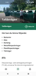Vallentuna avfallsapp screenshot 3