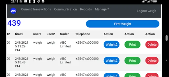 Weigh Suite (Mobile) screenshot 5