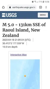 Worldwide Earthquake screenshot 2