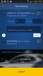 ComfortDelGro SWAN TAXIS App screenshot 1