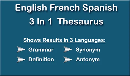 English French Spanish Thesaur screenshot 16