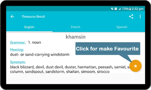 English French Spanish Thesaur screenshot 21