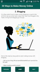 30 Ways to Make Money Online screenshot 1
