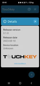 Touchkey screenshot 1