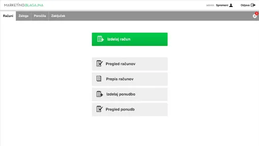 Marketino Blagajna screenshot 6