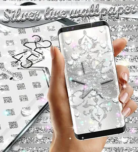 Silver live wallpaper screenshot 12