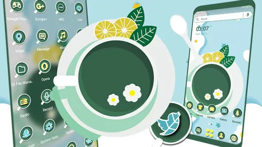 Green Lemon Tea Theme screenshot 0