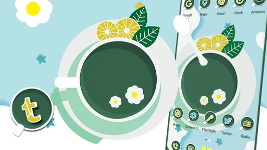 Green Lemon Tea Theme screenshot 1