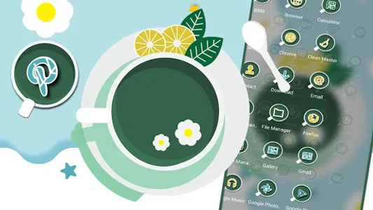 Green Lemon Tea Theme screenshot 2