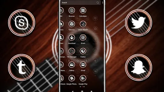 Guitar Launcher Theme screenshot 1