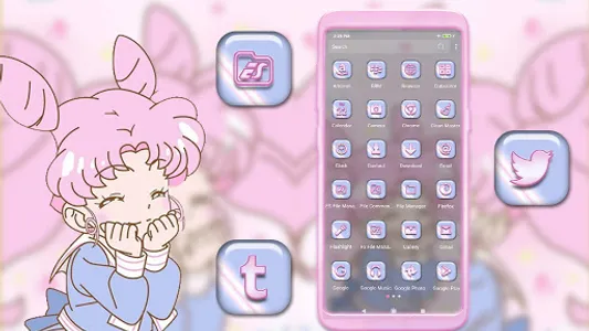 Kawaii Cute Girl Theme screenshot 1