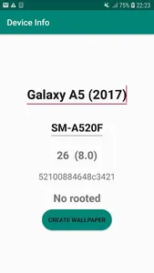 Device Info -  Wallpaper on th screenshot 1