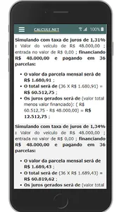 Simular Financiamento Veículos screenshot 14