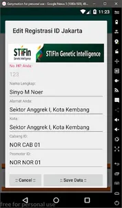 Aplikasi QR CODE STIFIn screenshot 2