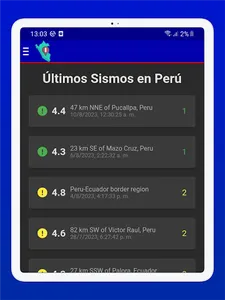 Sismo Perú screenshot 6