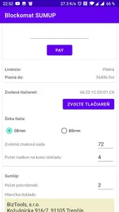 Bločkomat SumUp screenshot 1
