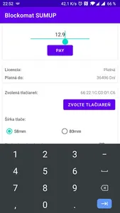 Bločkomat SumUp screenshot 2