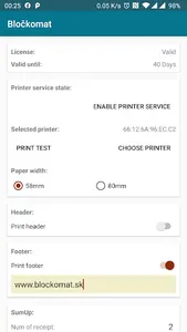 Bločkomat screenshot 1