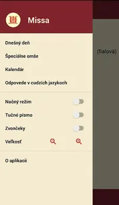 MISSA - elektronický misál screenshot 1