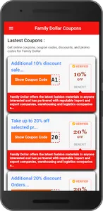 Family Dollar Smart Coupons screenshot 0