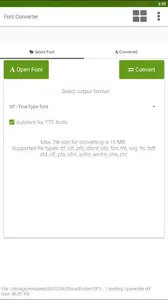 Font Converter - Convert OTF t screenshot 10