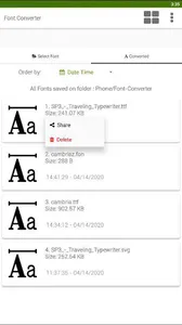 Font Converter - Convert OTF t screenshot 11