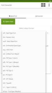 Font Converter - Convert OTF t screenshot 4