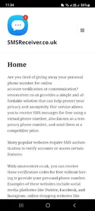 SMSReceiver.co.uk screenshot 0