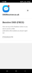 SMSReceiver.co.uk screenshot 3