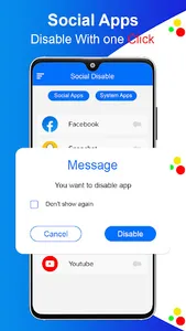 Social Disable Block Apps screenshot 2