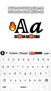 Font keyboard with autocorrect screenshot 1
