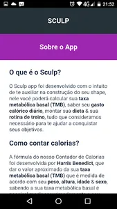 SCULP (Contador de Calorias, T screenshot 7