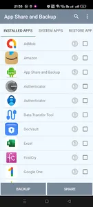 App Share and Backup screenshot 0