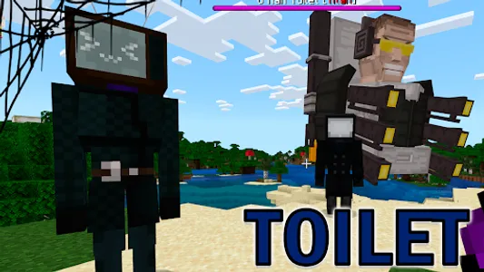 War Skibidi toilet mod in MCPE screenshot 1