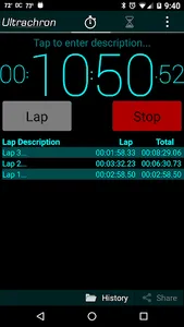 Ultrachron Stopwatch & Timer screenshot 0