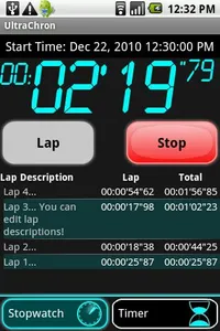 Ultrachron Stopwatch & Timer screenshot 5