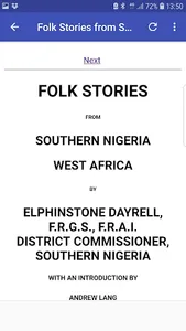 Folk Stories from Southern Nig screenshot 1