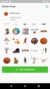 WAStickerApps Basketball screenshot 1