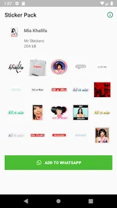 Mia khalifa stickers for Whats screenshot 0