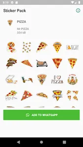 Pizza stickers for whatsapp screenshot 1