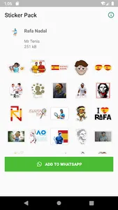 WAStickerApps Rafa Nadal screenshot 0