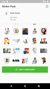 WAStickerApps Rafa Nadal screenshot 1